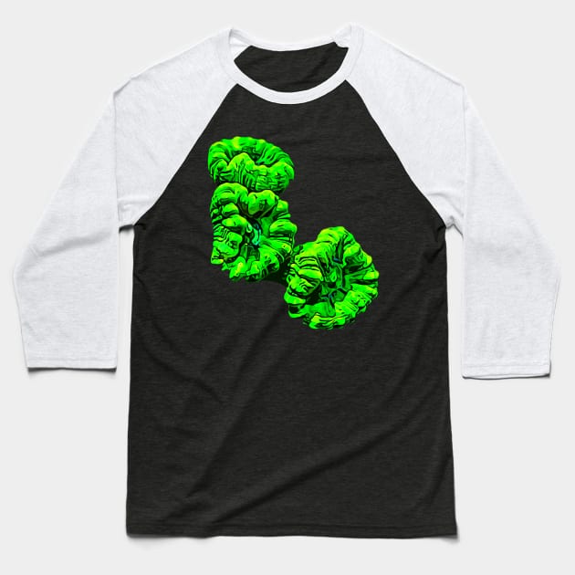 Kryptonite Candy Cane Baseball T-Shirt by unrefinedgraphics